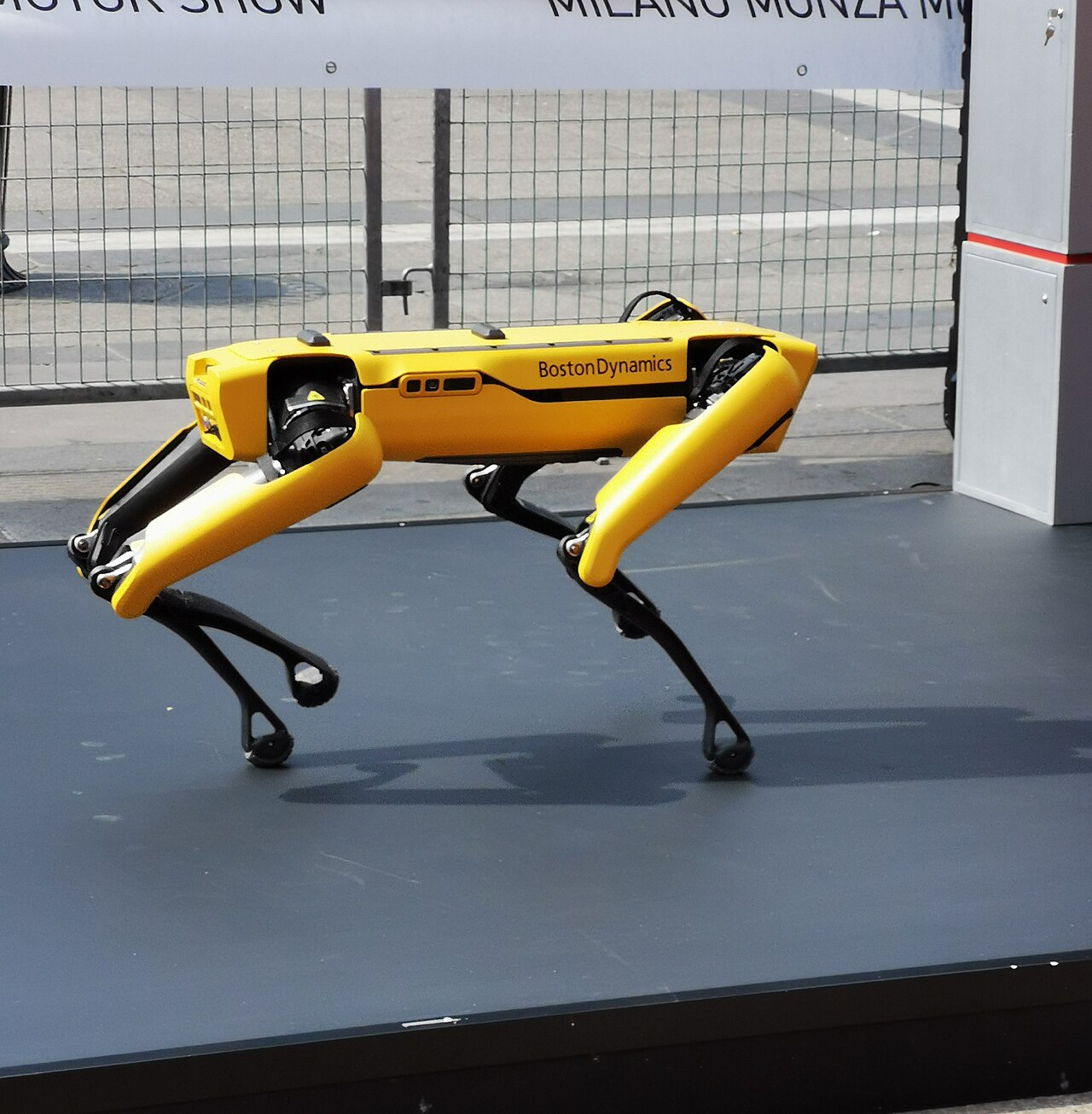 Boston Dynamics Spot: Side view at the Milano Monza Open-Air Motor Show 2022